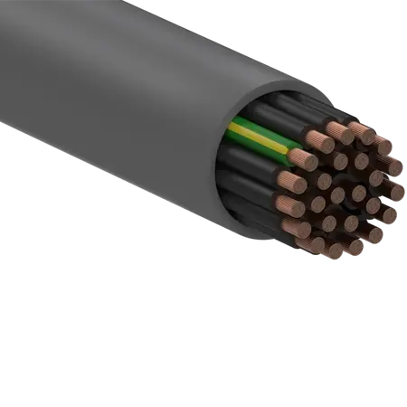 Flexible Control Cable 24C+E 0.5mm V75 300/500V Grey