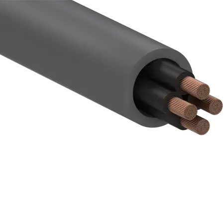 Flexible Control Cable 4C No Earth 1.0mm V75 300/500V Grey