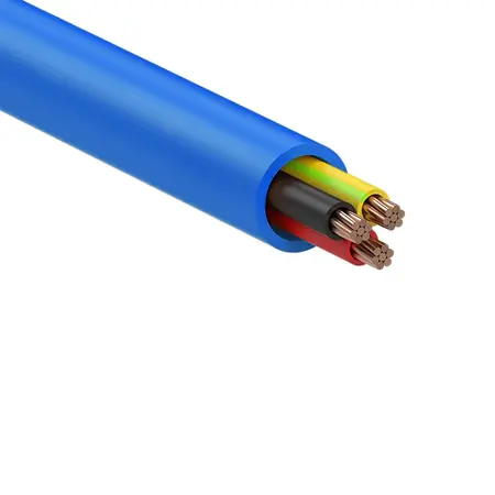 Orange Circular Power Cable 0.6/1kV 2C+E 6.0mm – Blue – LSZH
