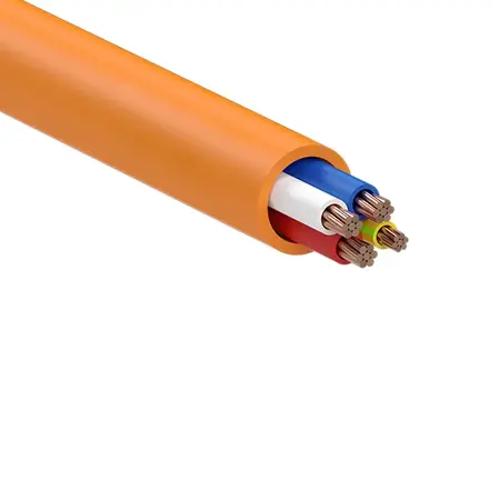 Orange Circular Power Cable 0.6/1kV 3C+E 10.0mm PVC