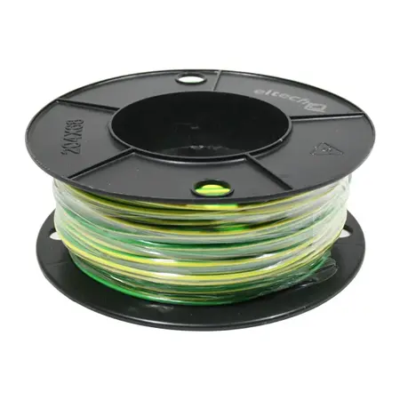 Single Core Panel Flexible Wire 0.5mm LSZH 0.6/1kV Green/Yellow Earth