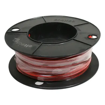 Single Core Flexible Cable 0.5mm Class 6 V90HT 0.6/1kV Red