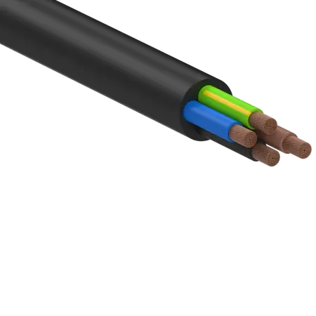 Flexible Rubber Cable H07RN-F 3C+E 1.0mm 450/750V