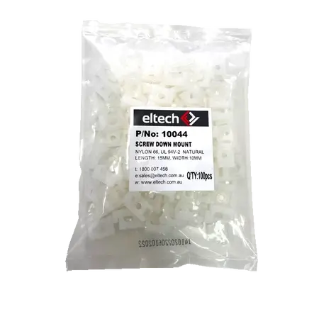 Screw Down Saddle Type Mounts 15 x 10mm 3.5mm screw – Natural