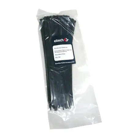 Nylon Cable Tie 300 X 4.8mm UV Stabilised Black