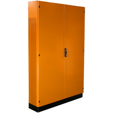 Floor Mount Enclosure 1200w x 1800h x 300d – Double Door – Orange