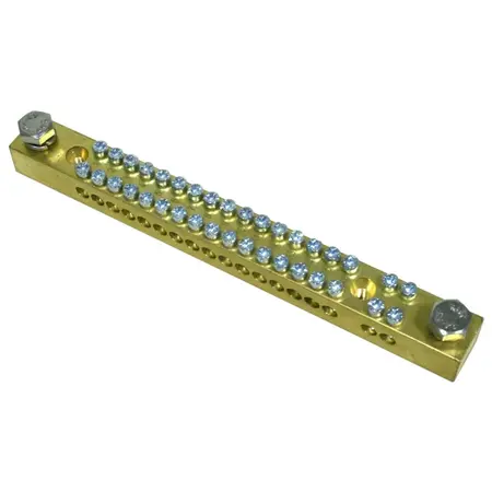 Earth Neutral Bar UNIVERSAL FEED 250A 18 Way Numbered 1-18
