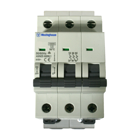 MCB 04A 3P C Curve 10kA