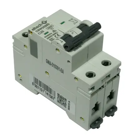 MCB 25A 2 pole 6kA