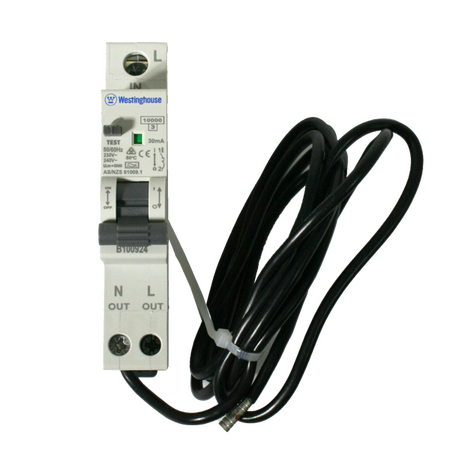 RCBO 10A 30mA 1P C Curve 10kA Chassis Mount