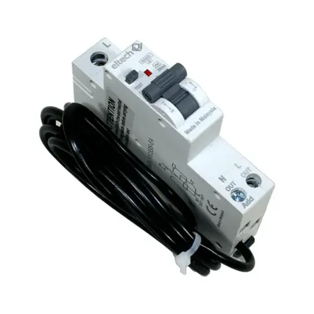 RCBO 25A 1 pole + Neutral 6kA 30mA – A type