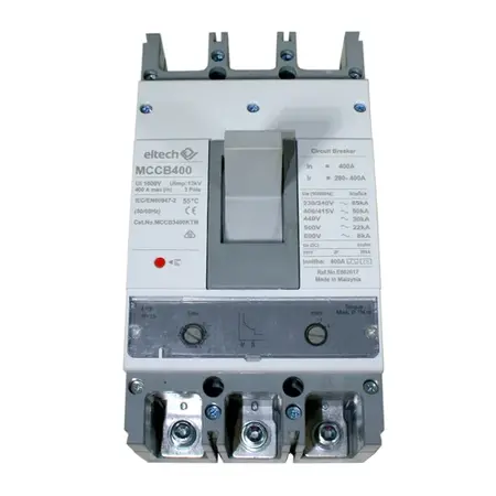 MCCB 400A 3 pole 50kA K Frame – Adjustable Thermal & Magnetic