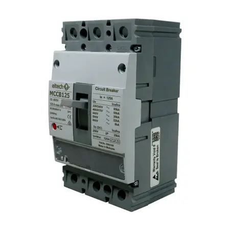 MCCB 125A 3 pole 50kA F Frame Fixed Thermal & Magnetic