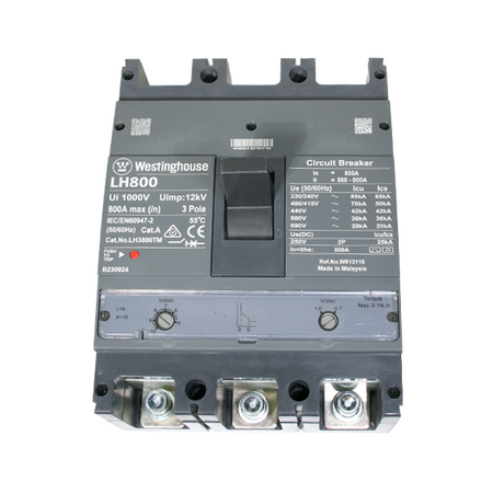 MCCB 800A 3P 70kA Thermal Magnetic L Frame