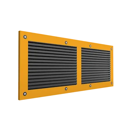 Cover With Louver 1000 x 200mm Orange