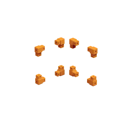 L Corner Module – Set of 8 Orange RAL 2000