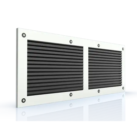 Cover With Louver 1000 x 200mm Grey