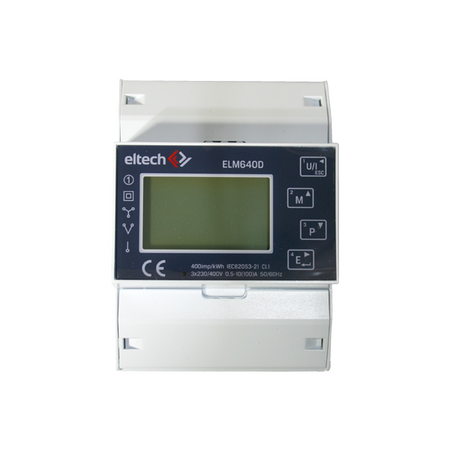 DIN Rail 3P Whole Current Meter 100Amps Class 1 RS485 Modbus Pulse