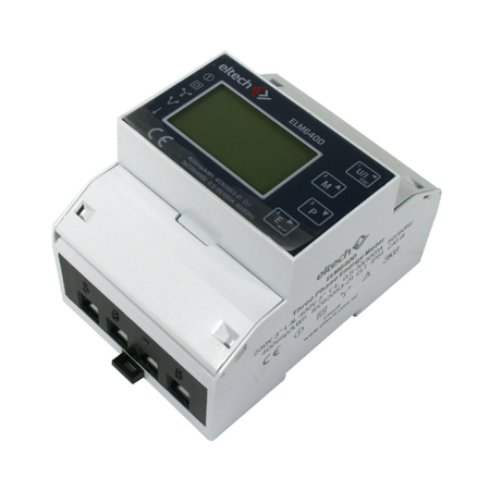 DIN Rail 3P Whole Current Meter 100Amps Class 1 RS485 Modbus Pulse