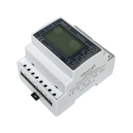 DIN Rail 3P CT Meter Single Wired Connection Class 1 RS485 Modbus Pulse