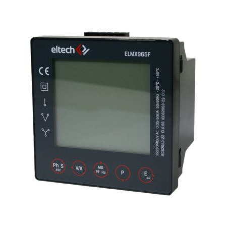 Panel Mount 3P CT Meter Single Wired Connection Class 0.5S RS485 Modbus