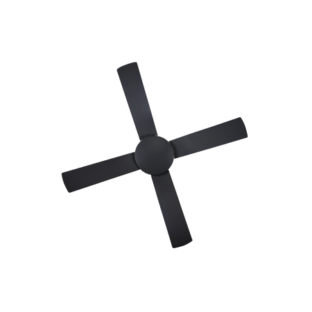DC Ceiling Fan 48" Black 4 Blade | Energy Efficient | Low Noise Operation | Durable ABS by Fantech