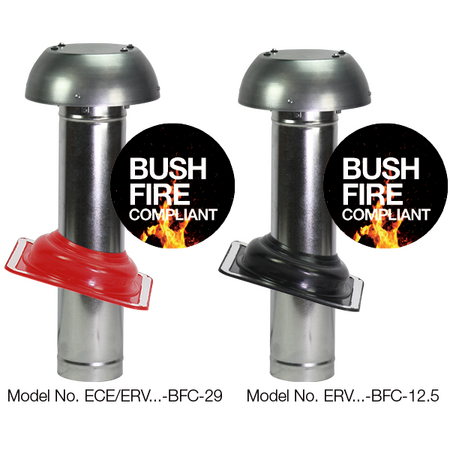Thru Roof Vent BAL 12.5 | 200mm Diameter | Ember Protection & Relief Vent Design | Fantech