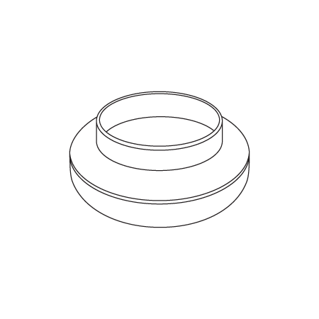 Round Duct Reducer Ø125mm to Ø100mm | Durable Metal/Plastic | HVAC Transition by Fantech