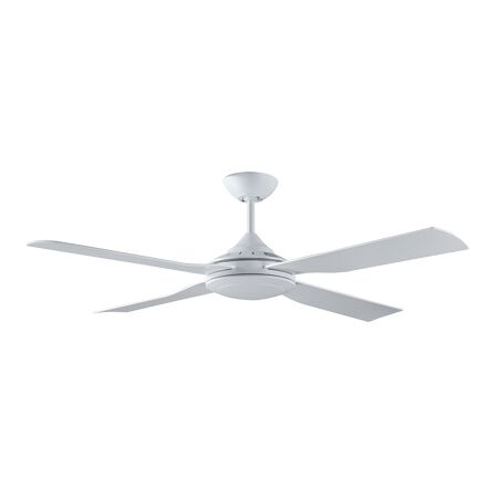Ceiling Fan 52" White with 4 Easy Fix Blades & LED Light | Energy Efficient | Indoor & Outdoor Use by Fantech