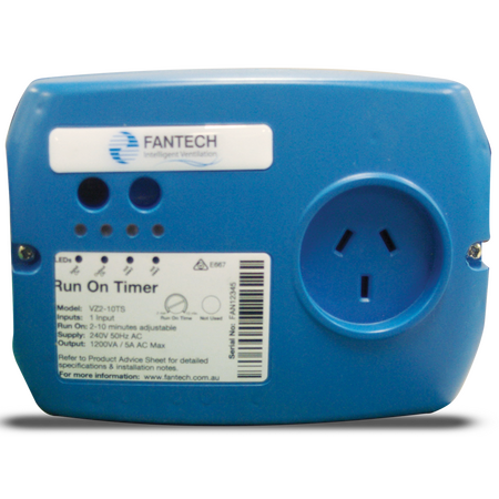 Run-on Timer Adjustable 2-10min | Max 5 Amps | Compatible with Fantech Fans by Fantech