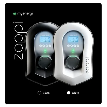 V2.1 zappi Multiphase (7kW/22kW) Tethered White