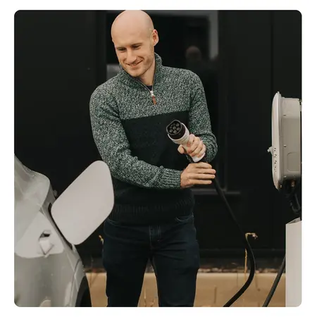 V2.1 zappi Multiphase (7kW/22kW) Tethered Black