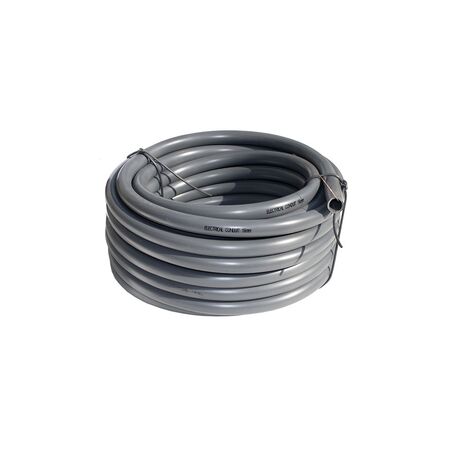 Flexible PVC Conduit 50mm | Durable & Impact Resistant | Grey Color | 10m by Tuff