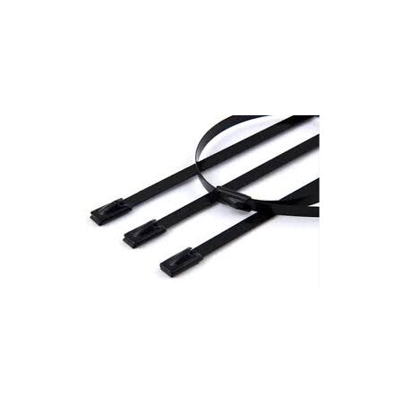 Stainless Steel Cable Ties 150mm | 316 Grade | Coated for Durability | Pack of 100 by Tuff