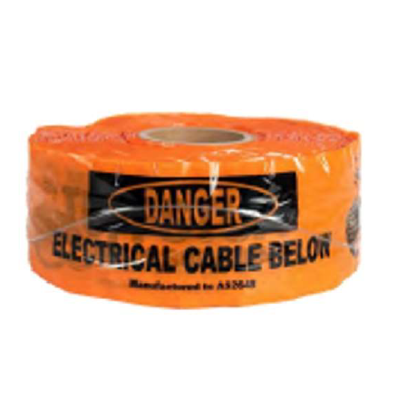 Detectable Electrical Underground Warning Tape | 100mm Width | 250m Length | High Visibility by Tuff
