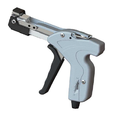 Cable Tie Gun for 7.9mm Stainless Steel Ties | Ergonomic Handle & Adjustable Tension | Built-in Cutter by Tuff