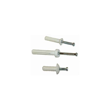 Nail Inn Anchor Round Head 6.5mm | Durable Nylon | Pack of 25 | Corrosion Resistant by Tuff