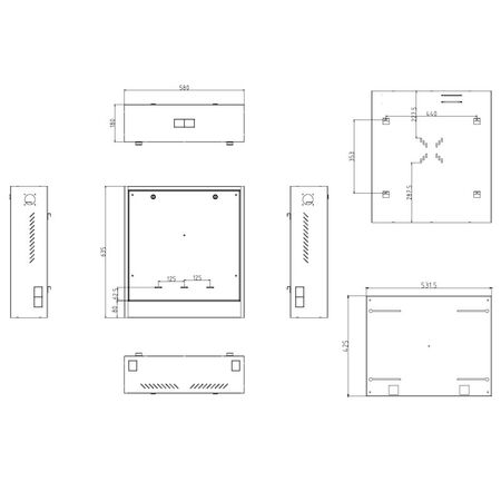 Vertical Wall Mount Security Cabinet