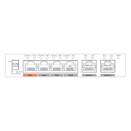 4-port Unmanaged Fast Hi-PoE Ethernet Switch