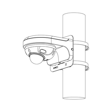 Professional AI Series 4.0MP Fixed Wedge Dome