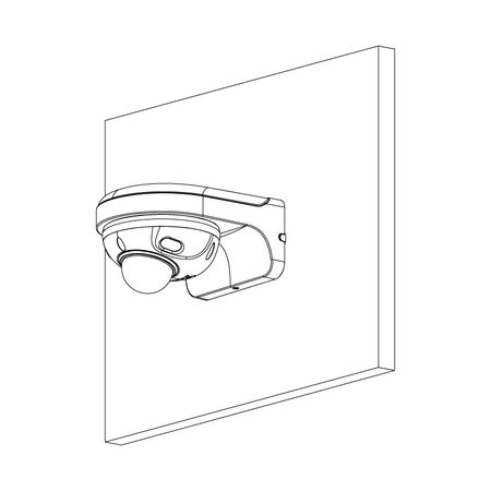 Professional AI Series 4.0MP Fixed Wedge Dome