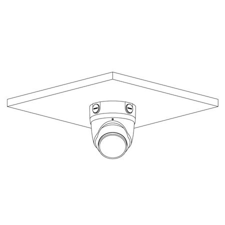 Professional AI Series 8.0MP Fixed Deterrence Turret (Black)