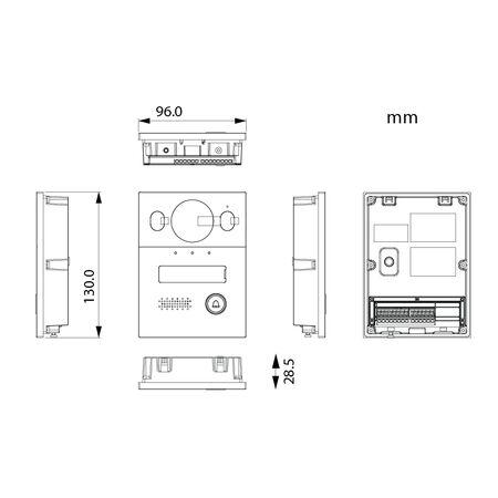 VIP Vision | 2-Wire H-Series Complete Intercom Kit
