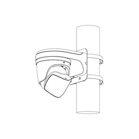 Professional AI Series 8.0MP 180° Active Deterrence Turret (Black)