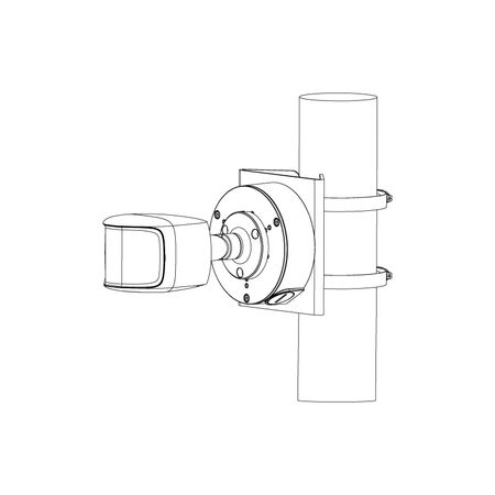 Professional AI Series 8.0MP 180° Active Deterrence Bullet (Black)