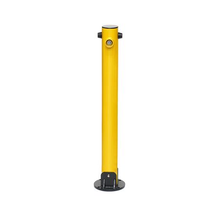 Folding Bollard 600mm | Hot Galvanised Steel | Yellow Powder Coating | Folds Flat by Gorilla Hartman