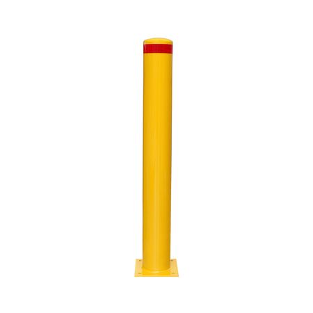 Fixed Bollard 1300mm | Hot Galvanised Steel | Yellow Powder Coating | Surface Mounted by Gorilla Hartman