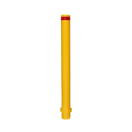 Fixed Bollard 1600mm | Hot Galvanised Steel | Yellow Powder Coating | In-Ground Installation by Gorilla Hartman