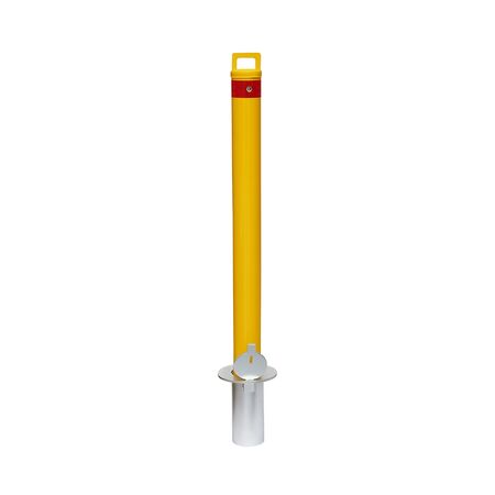 Removable Bollard Keylock 900mm | Hot Galvanised Steel | Yellow Powder Coating | Secure In-Ground Installation by Gorilla Hartman