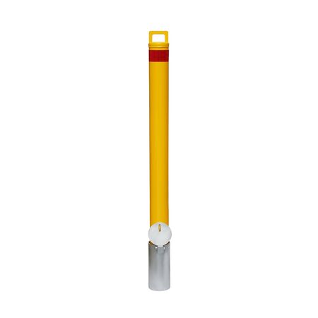 Removable Security Bollard Padlock 900mm | Hot Galvanised Steel | Yellow Powder Coating | In-Ground Installation by Gorilla Hartman